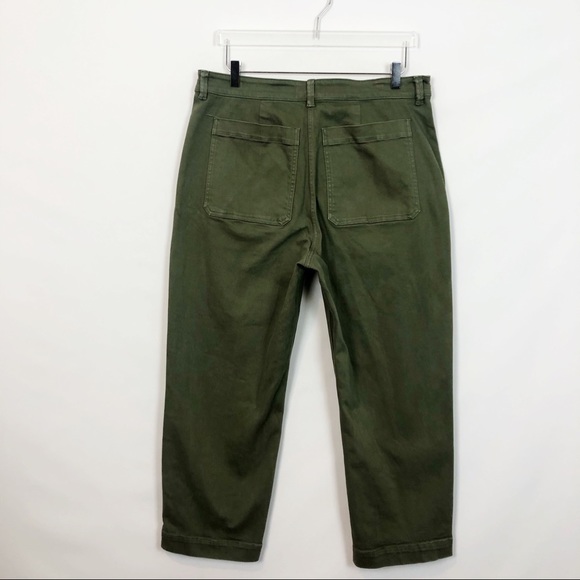 Everlane Green Straight Leg Crop Jeans 16 - Picture 2 of 8